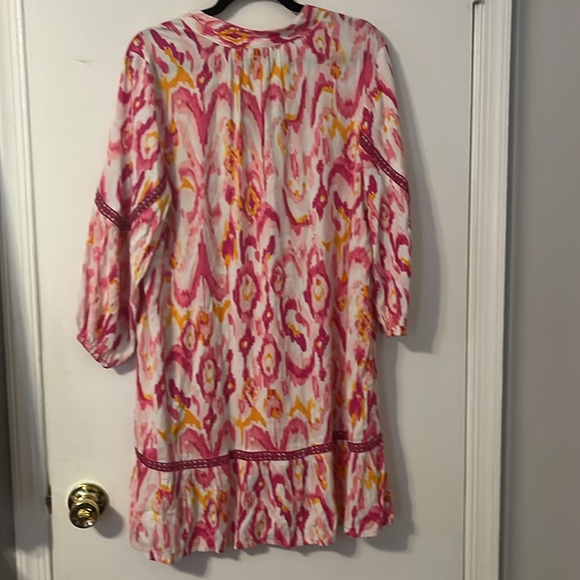 NWT Crown & Ivy Pink Peasant Dress XXL - Picture 3 of 4